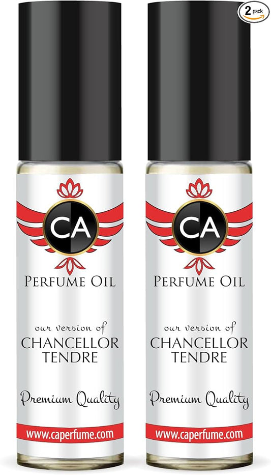CA Perfume Impression of Chancellor Tendre For Women Fragrance Dupes Perfume Body Oil Roll-On 0.3 Fl Oz-X2-Velvo Beauty
