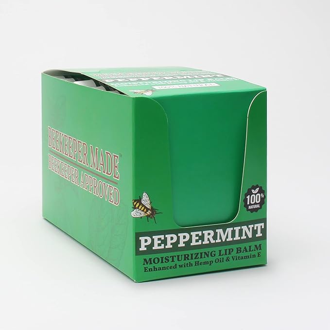 Beekeeper Made Beeswax Bulk Lip Balm, 40 Count Peppermint | For Men, Women, and Children. Great for Gifts, Showers, & More-Velvo Beauty