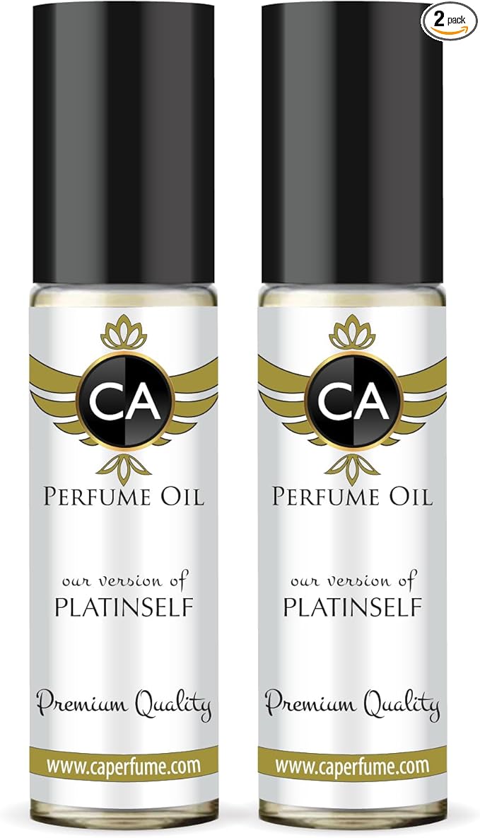 CA Perfume Impression of Platinself For Men Fragrance Dupes Perfume Body Oil Roll-On 0.3 Fl Oz-X2-Velvo Beauty