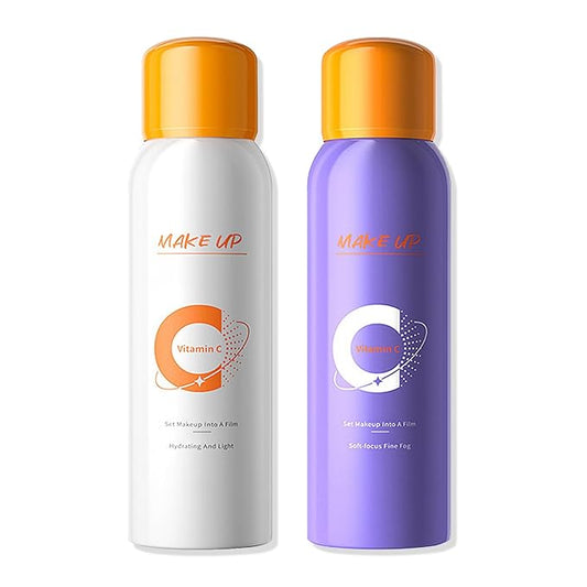 2PCS Makeup Setting Spray for Face,Waterproof Setting Spray for Makeup,Long Lasting Oil Control Finishing Holding Face Mist,Refreshing Hydrating Glossy and Matte Fixing Facial Mist Make Up Set A1-Velvo Beauty