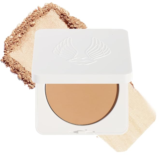 True + Luscious Sheer Halo Complexion Powder – Natural Matte Finish Foundation, Sheer to Medium Coverage – Clean, Vegan and Cruelty Free Powder Foundation – 0.32 oz-Velvo Beauty