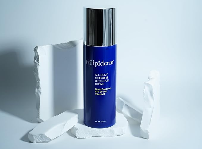 Trilipiderm Moisturizing Sunblock 8oz All Day Hydration for Body and Face, Vitamin D Enriched Broad Spectrum Sunscreen, Two Pack-Velvo Beauty