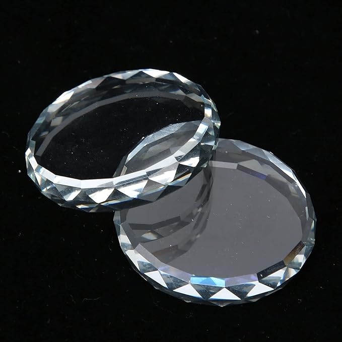 Nail Art Palette, 2pcs Nail Art Palettes Color Mixing Tool for DIY Makeup Mixing Palette Drawing Color Dish Toning Glass Nail Tips Painting Tray False Eyelash Glue Hold Makeup Pallet-Velvo Beauty