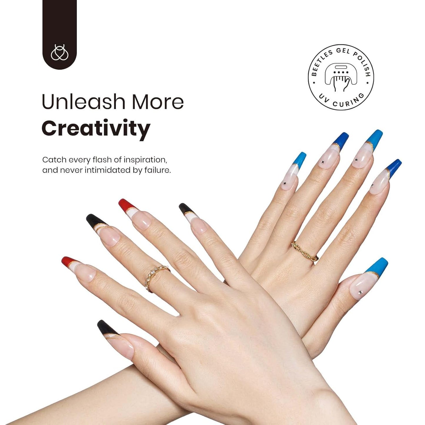 beetles Nail Art Polish-12 Colors Gel Liner Nail Polish Set Pink Blue Red Green White Gold Liner Gel Polish Gel Nail Polish Soak Off Uv Led Lamp Manicure Gifts for Women-Velvo Beauty