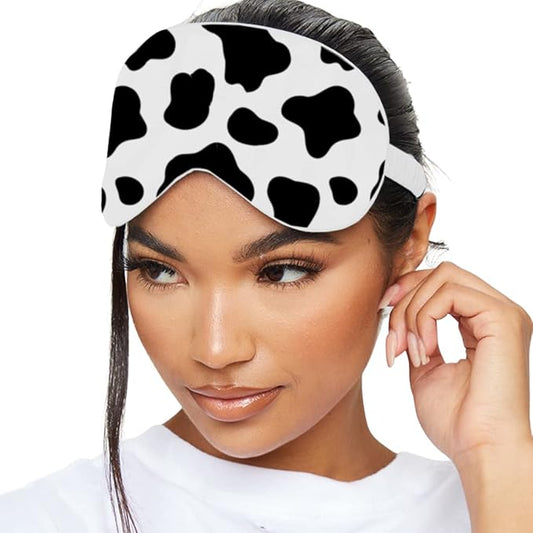 SMUG Satin Sleep Mask & Eye Mask | Travel Sleep Masks for Women & Men | Soft Sleeping Eye Mask to Nourish Skin & Reduce Dark Circles | Eye Sleep Mask Shades to Block Out Light | Cow-Velvo Beauty