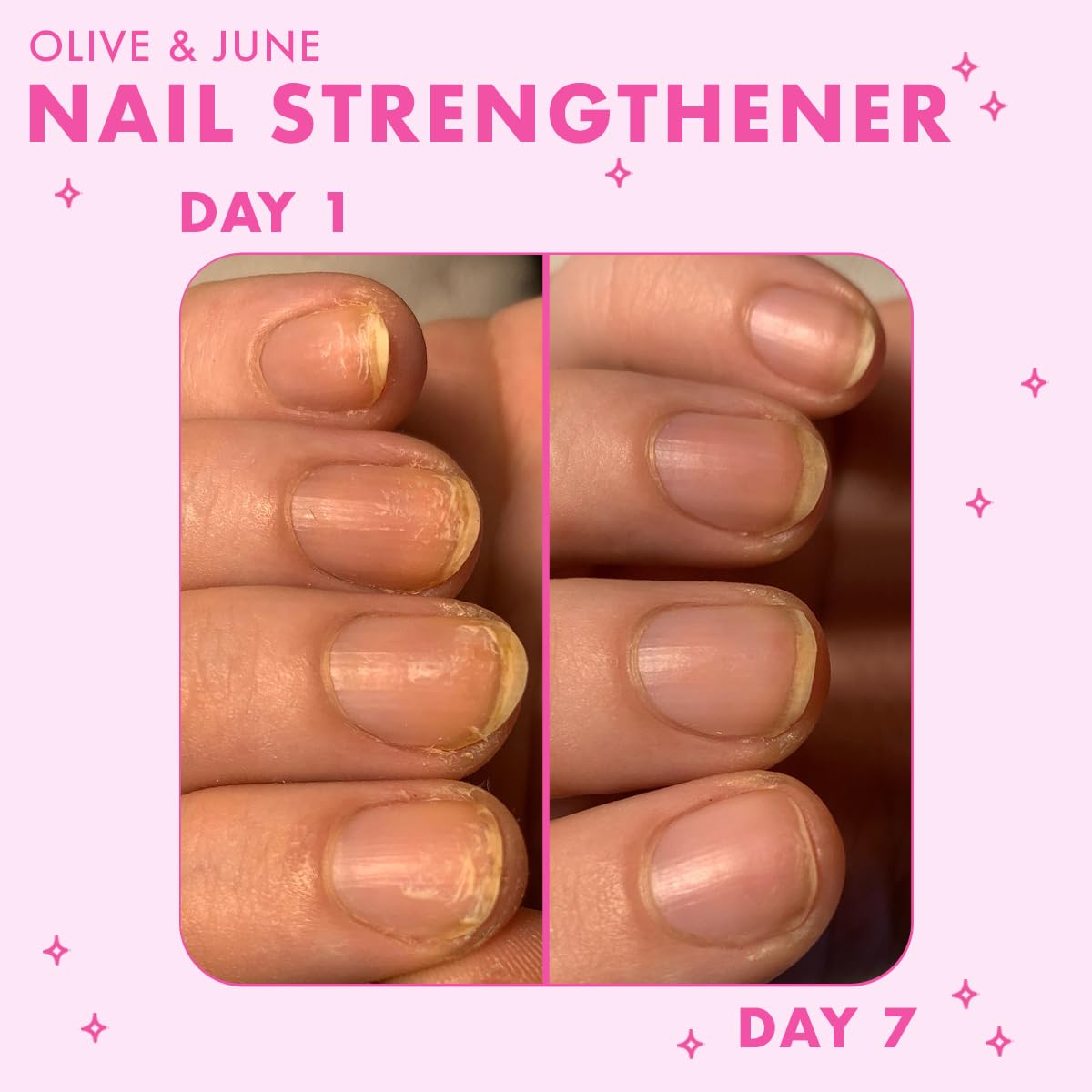 Olive & June Nail Strengthener | Heals & Conditions Weak, Brittle Nails | Up to 77% Increase in Strength | Prevents Peeling & Ridges | Celery Seed + Flora Complex | Vegan, Cruelty-Free Nail Treatment-Velvo Beauty