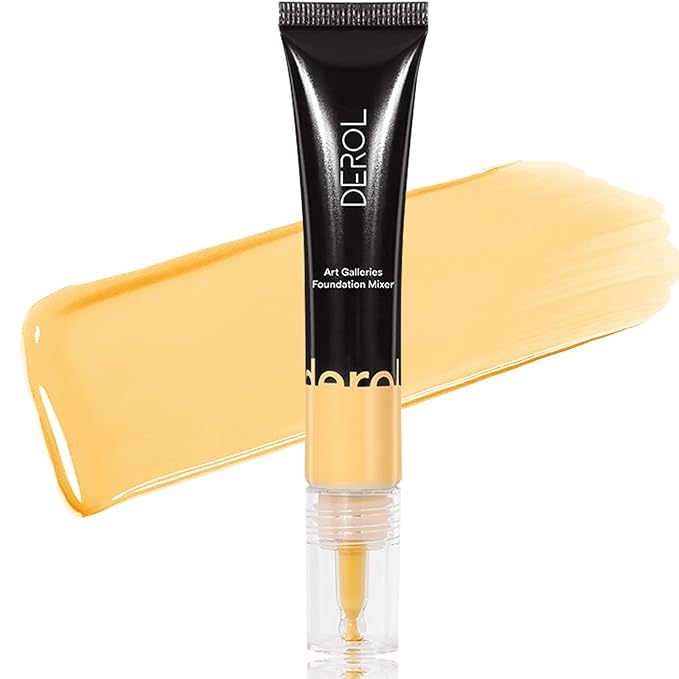 Yellow Foundation Mixing Pigment for Adjusting Shade and Color Corrector, Blends Easily With Foundation, Yellow Color Corrector for Adjusting Foundation from Pink to Yellow (03# Yellow)-Velvo Beauty