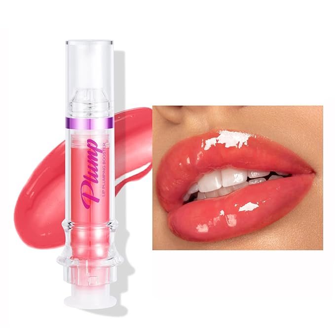 Lip Plumper Gloss,Natural Spicy Lip Plumping Booster Moisturizing Hydrating Lip Plumping Oil and Lip Care Serum for Women Girls(#4)-Velvo Beauty