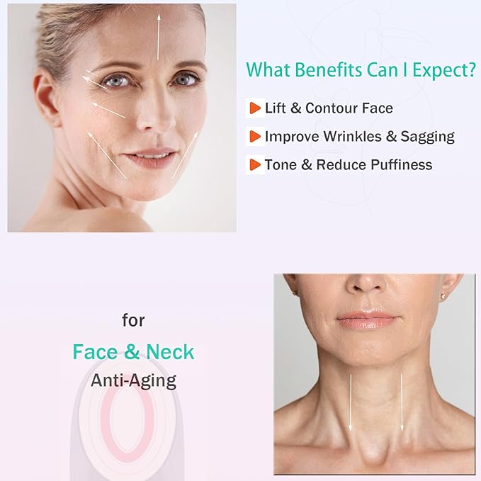 Radio Frequency Skin Tightening Machine for Face - Facial Neck Anti-Aging Device Microcurrent Lifting Massager Wrinkle Reduction Firming, and Toning - Advanced Technology for Aging Issues-Velvo Beauty