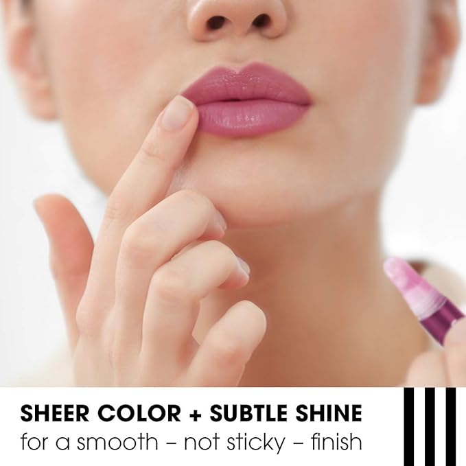 ChapStick Total Hydration Vitamin Enriched Sheer Plum Tinted Lip Oil Tube, Lip Care - 0.24 Oz-Velvo Beauty