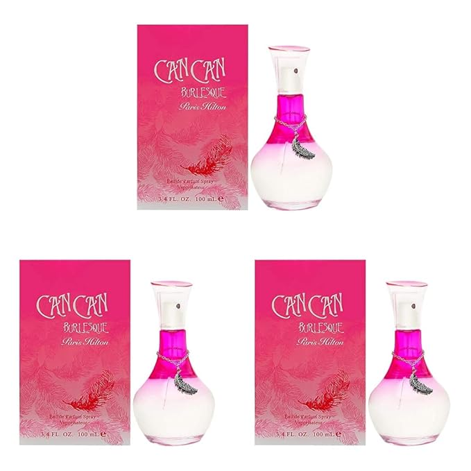 Paris Hilton Can Can Burlesque Eau De Toilette Spray for Women, 3.4 Ounce (Pack of 3)-Velvo Beauty