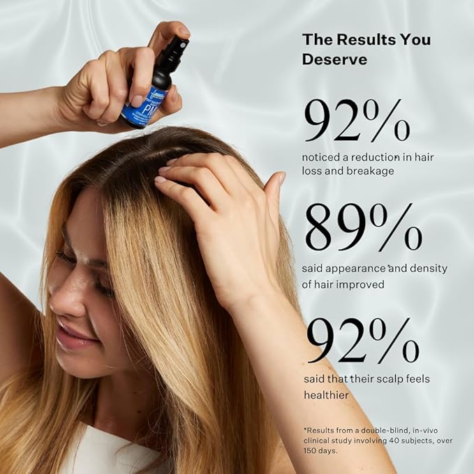 Peptide & Stem Cell Hair Growth Serum, AM & PM Bundle – Formula with Apple Stem Cells for Thicker, Stronger Hair – Stem Cell Scalp Serum for Hair Growth and Nourishment for Men & Women-Velvo Beauty