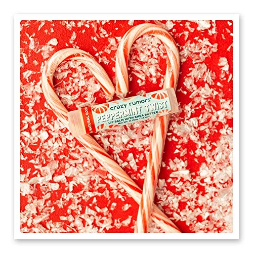 Crazy Rumors Peppermint Twist Lip Balm. 100% Natural, Vegan, Plant-Based, Made in USA (1-Pack)-Velvo Beauty