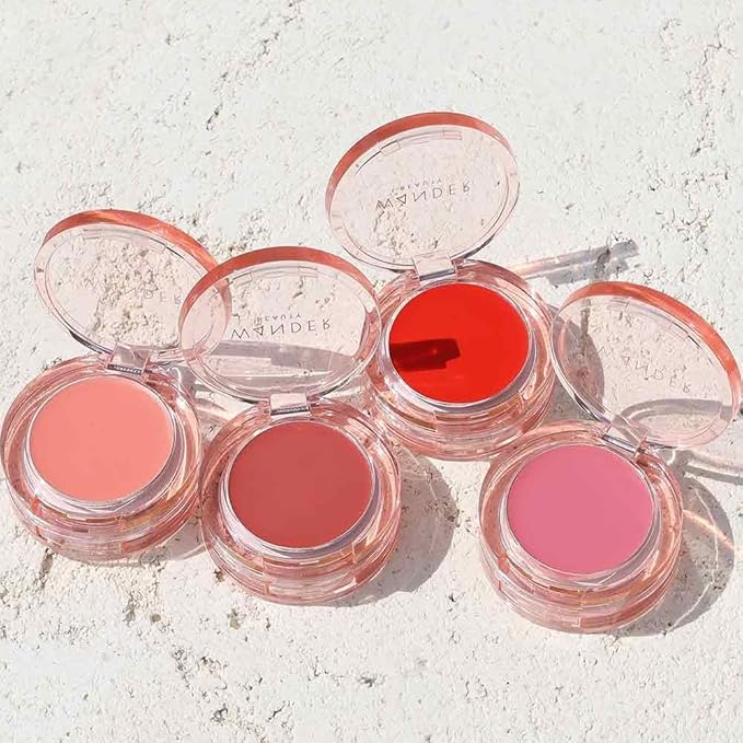 Wander Beauty Double Date Lip & Cheek - Suite Talker/Swipe - 4-in-1 Cream Blush & Lip Tint - Blush, Lip Moisturizer, Lip Balm & Eye Gloss- Multitasking Eye, Cheek & Lip Makeup With Green Tea - 0.07 oz-Velvo Beauty