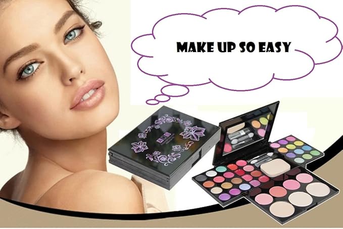 Eyeshadow Makeup Set,39 Colors Combination with Eyeshadows & Facial Blushers & Lip Glosses & Pressed Powders & A Mirror Combo, All-in-One Makeup Gift Kit-Velvo Beauty