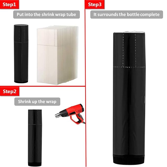 500Pcs Shrink Wrap for Lip Balm Tubes/lip gloss tubes, Easy to Use, Make Products More Professional-Velvo Beauty