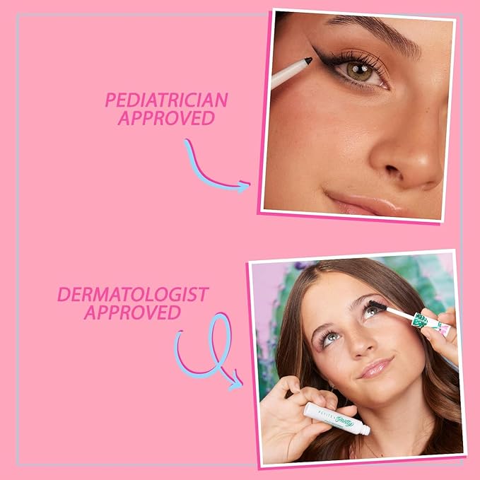 Petite 'n Pretty Eye Makeup Set for Kids - Makeup for Tweens & Teens - Fully Feathered Volumizing Mascara, Eyeliner, Made in the USA, w/Gift Bag-Velvo Beauty