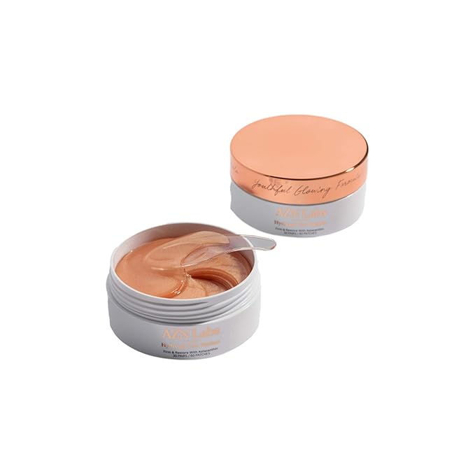 Hydrogel Eye Patches with Astaxanthin | Highly Effective For Reducing Wrinkles, Crows Feet, and Eye-Bags | Hydrating and Puffy Eye Mask Treatment | Contains Astaxanthin | 30 pairs / 60pcs-Velvo Beauty