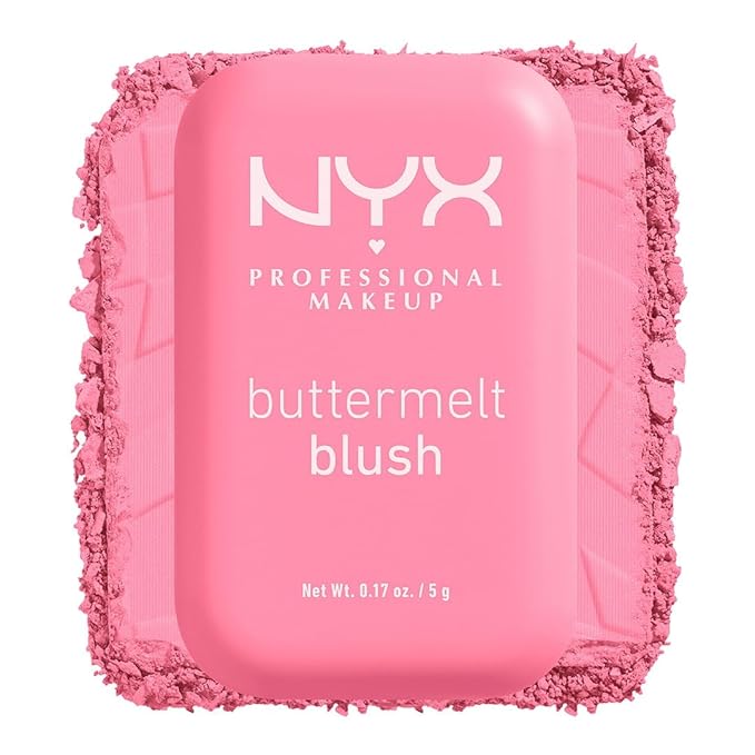 NYX PROFESSIONAL MAKEUP Buttermelt Powder Blush, Fade and Transfer-Resistant Blush, Up to 12HR Make Up Wear, Vegan Formula - Butta Together-Velvo Beauty