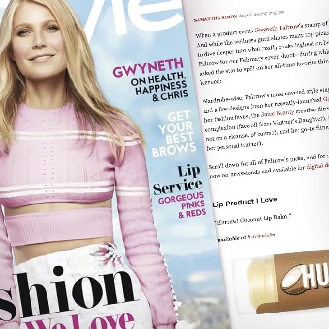 Hurraw! Coconut Lip Balm, 2 Pack: Organic, Certified Vegan, Cruelty and Gluten Free. Non-GMO, 100% Natural Ingredients. Bee, Shea, Soy and Palm Free. Made in USA-Velvo Beauty