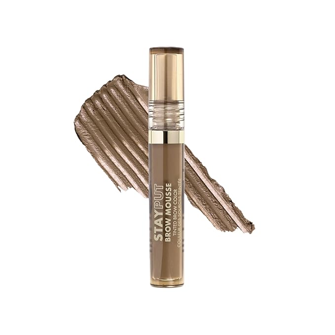 Milani Brow Tint- Stay Put Tinted Brow Mousse, Nourishing, High-Pigment infused with Shea Butter, Jojoba Seed Oil & Panthenol Vitamin B5 - Soft Brown-Velvo Beauty
