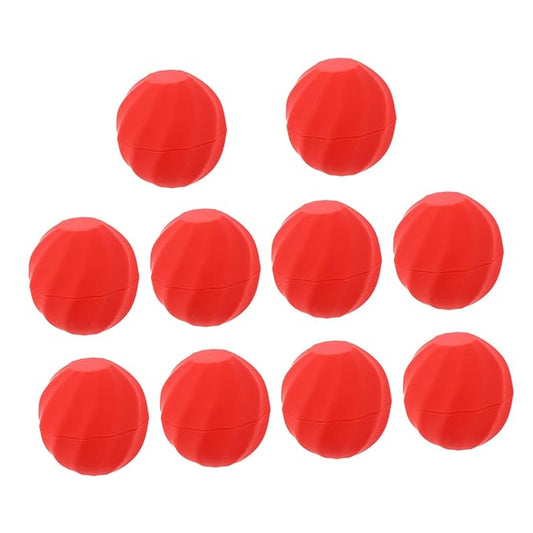 10pcs Box Spherical Lipstick Case Bulk Lip Balm Lipgloss Lip Gloss Round Ball Containers Lip Balm Containers Lip Balm Sphere Container Empty Lip Balm Sphere Lip Balm Bottles Red-Velvo Beauty