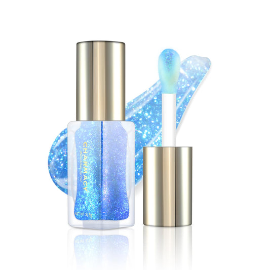 CHARMACY Aurora Chameleon Moisturizing Lip Gloss, MultiColor Shifting Shimmer Lip Gloss, Hydrating Non-Sticky Formula Glitter Lip Glaze, Easy to Apply, Long-Lasting, High-Shine Sheer Finish #05-Velvo Beauty