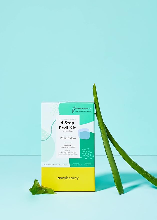 4-Step 2-pack, Pedi Pearl Glow scent, Aloe Infused, Salon Services, Pedicure, Pedi, Spa, Hydrating Pedicure, Soothing-Velvo Beauty