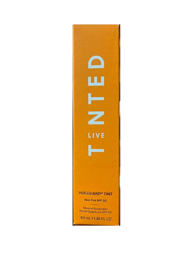 Live Tinted Hueguard Skin Tint SPF 50 - Tinted Mineral Sunscreen with Light-Medium Buildable Coverage With a Hydrating and Radiant Finish - Water and Sweat Resistant, 1.35 fl oz - Shade 10-Velvo Beauty