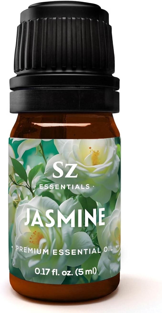 Jasmine Absolute Essential Oil – 100% Pure & Undiluted – 4 Jasminum Species – Divine Floral & Exotic Scent! – Aromatherapy & Natural Perfumery - Therapeutic Grade & Vegan – 0.17oz (5mL)-Velvo Beauty
