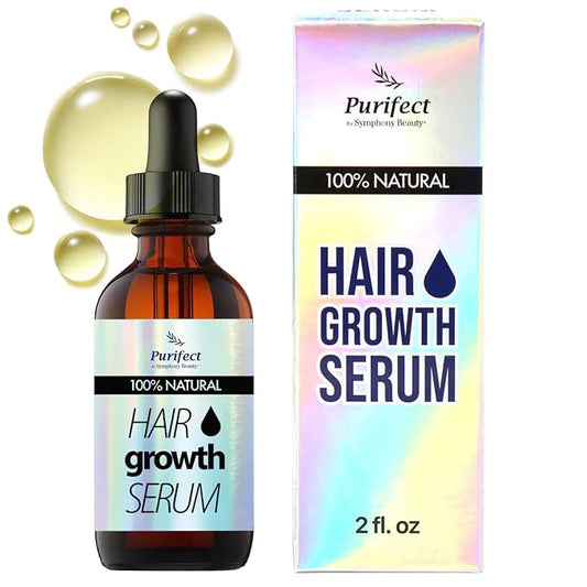 100 Natural Botanical Hair Growth Serum for Nourishing Hair Scalp and Protecting Hair loss, Moringa Camellia Rosemary Castor Tea Tree Peppermint Jojoba Blended , Made In USA (2oz)-Velvo Beauty