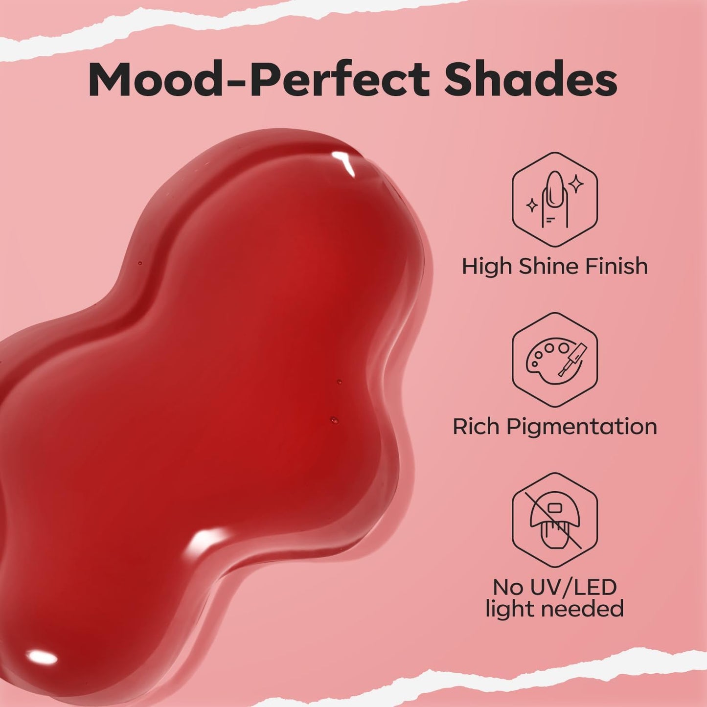 modelones Jelly Red Nail Polish, Sheer Dark Red Clear Translucent Semi-Transparent 15 ml Quick Dry Nail Lacquer Strengthener Long Last Finger Toe Nail Art DIY Manicure Gift for Women Girls 0.5 Fl Oz-Velvo Beauty