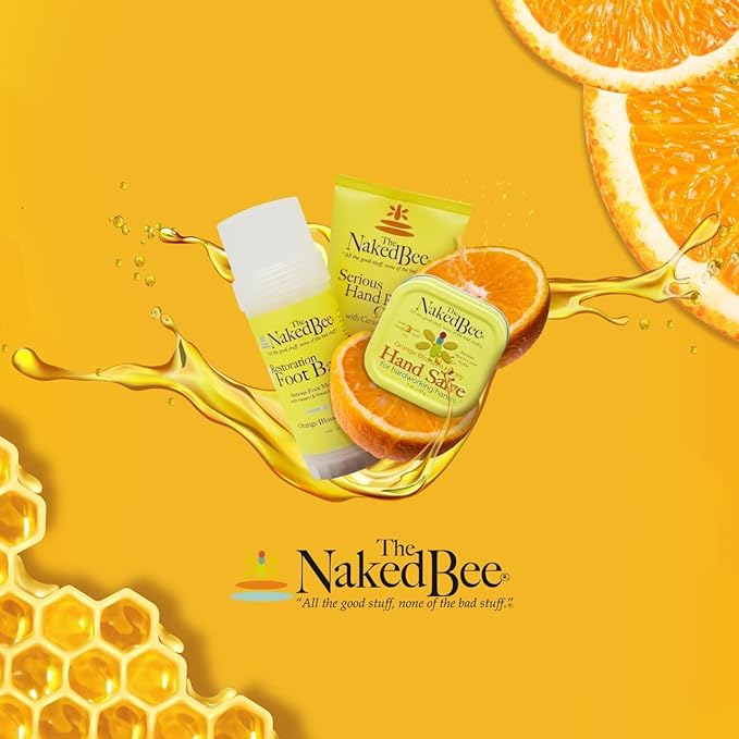 The Naked Bee Lip Balm Sampler, Coconut & Honey, Orange Blossom Honey, Pomegranate & Honey, Grapefruit Blossom Honey, Lavendar & Beeswax Absolute-Velvo Beauty