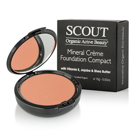 SCOUT Australia Crème Compact Foundation with Vitamin E, Joboba & Shea Butter Golden-Velvo Beauty