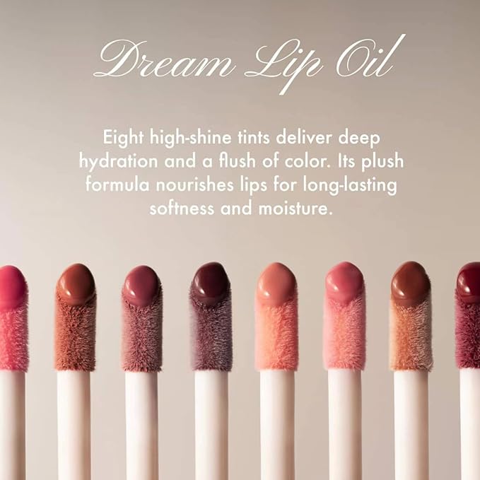 Summer Fridays Dream Lip Oil - Tinted Lip Oil with Moisturizing Sheer Coverage, High-Shine and Deep Hydration - Non-Sticky Formula for Long-Lasting Softness - Midnight Berry (0.15 Oz)-Velvo Beauty