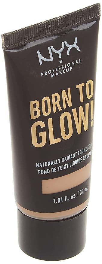 NYX PROFESSIONAL MAKEUP Born To Glow Naturally Radiant Foundation, Medium Coverage - Porcelain-Velvo Beauty