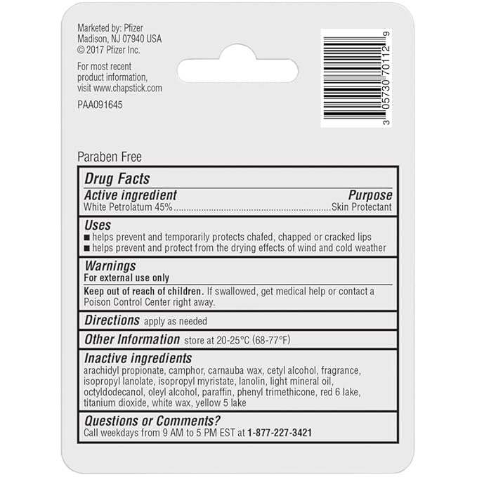 ChapStick Classic Original Lip Balm Tube, Lip Care - 0.15 Oz (1 Blister Pack)-Velvo Beauty