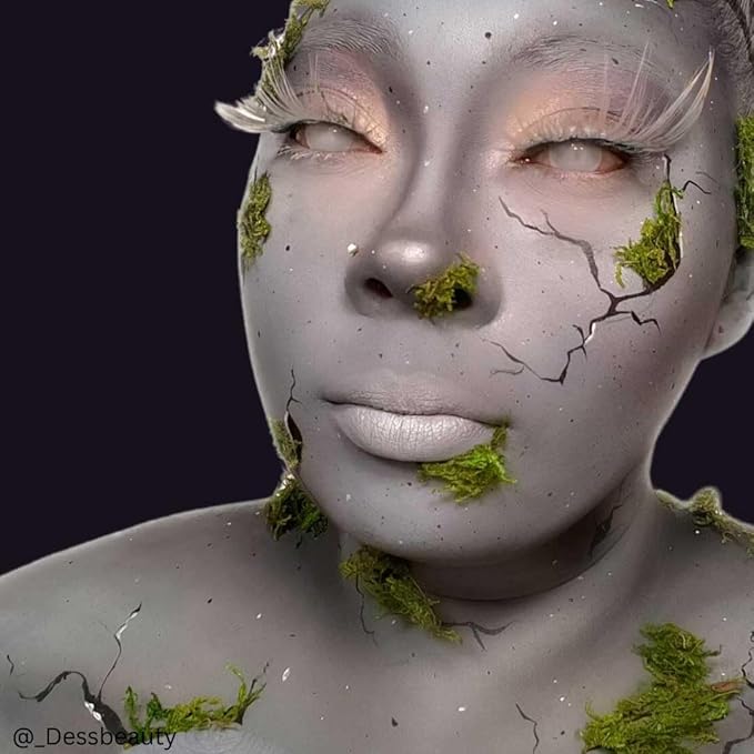 Mehron Makeup Liquid Makeup | Face Paint and Body Paint Perfect for Halloween, Cosplay I Air Brush Compatible 4.5 oz (133 ml) (MONSTER GREY)-Velvo Beauty