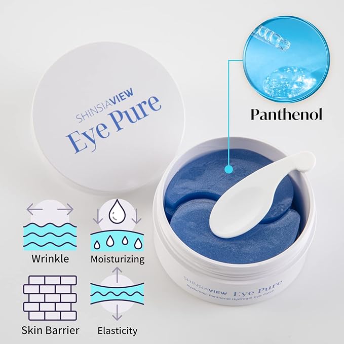Hyaluronic Panthenol Under Eye Patches Vegan Firming Eye Gel Mask for Wrinkle, Puffy Eye, Dark Circle Treatment 30 Pairs-Velvo Beauty