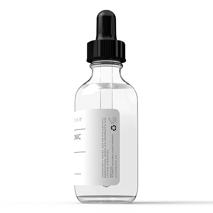 Asterwood Hyaluronic Acid Serum for Face - Plumping, Anti-Aging, Hydrating - Fragrance-Free - 2 Fl Oz-Velvo Beauty