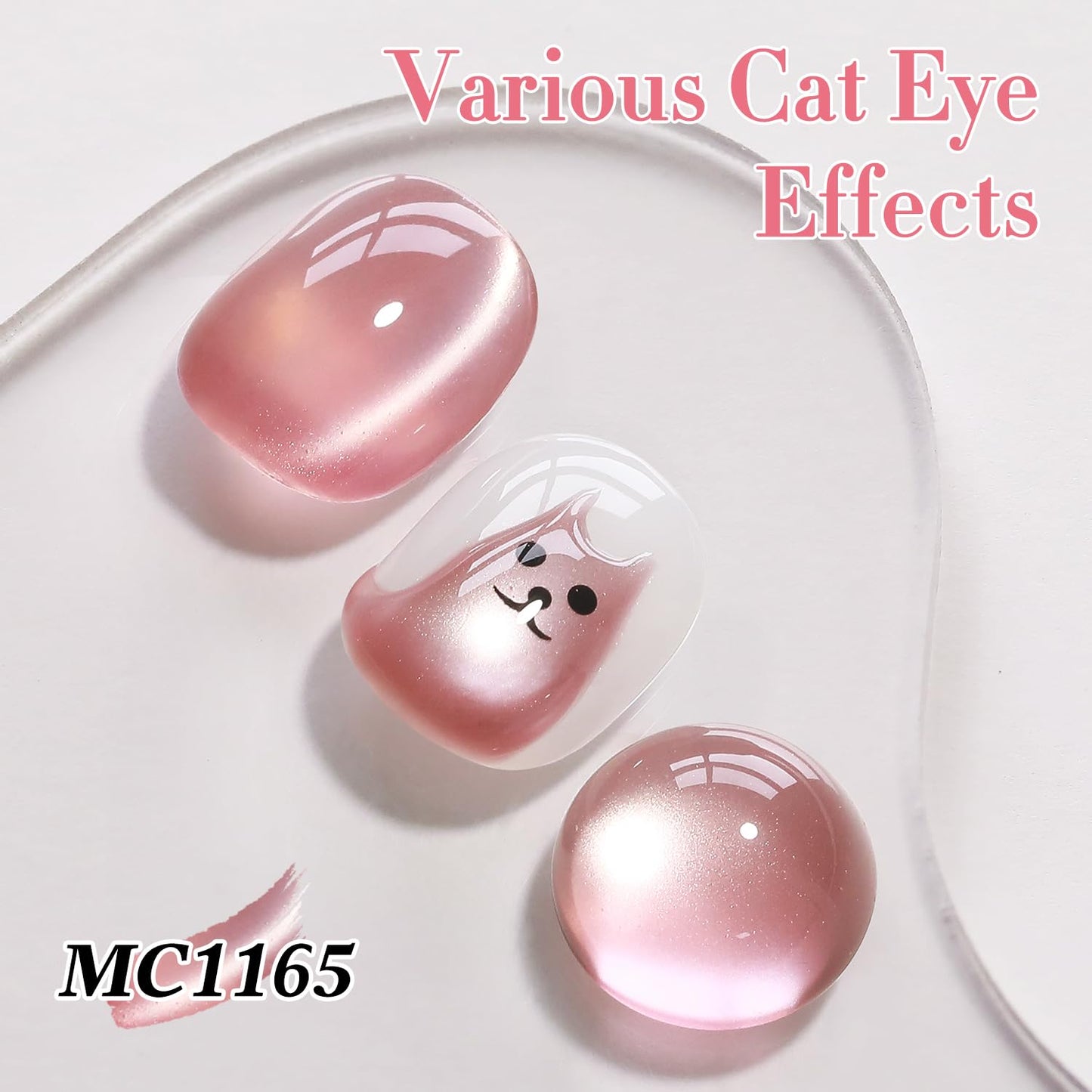 Double Rhythm 6 Colors Cat Eye Gel Polish Set Shimmer Glitter with Magnet Holographic Reflective Magnetic UV Nail Art Kit (6-Kit-49)-Velvo Beauty