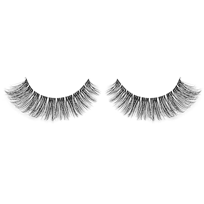 Onlyall Natural Eyelashes Mink False Eyelashes Natural Wispy Lashes Soft Clear Band Lashes Fluffy False Lashes 14MM A11-Velvo Beauty