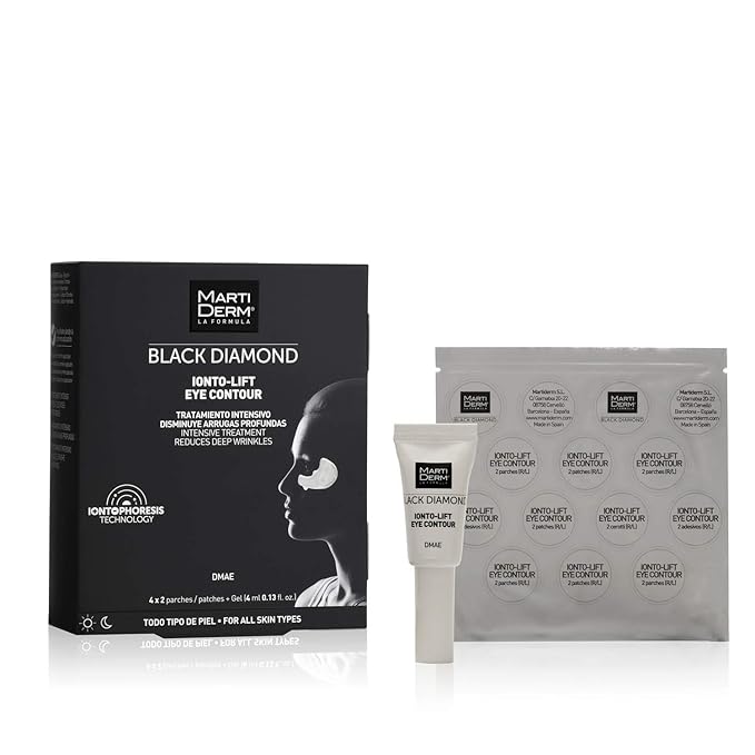 Martiderm Black Diamond Ionto-lift Eye Contour 4x2patches + 4ml Gel-Velvo Beauty