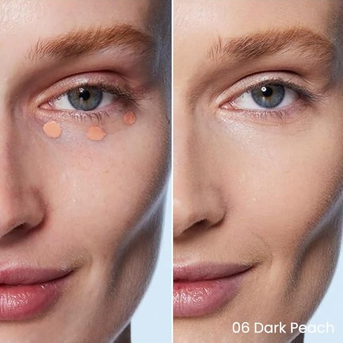 Kaely PROFESSIONAL MAKEUP Correcting Concealer Stick,Medium Coverage Concealer Crayon,under Eye Brightener Concealer for Dark Circles,corrector de ojeras,Lightweight,Vegan,06 DARK PEACH-Velvo Beauty