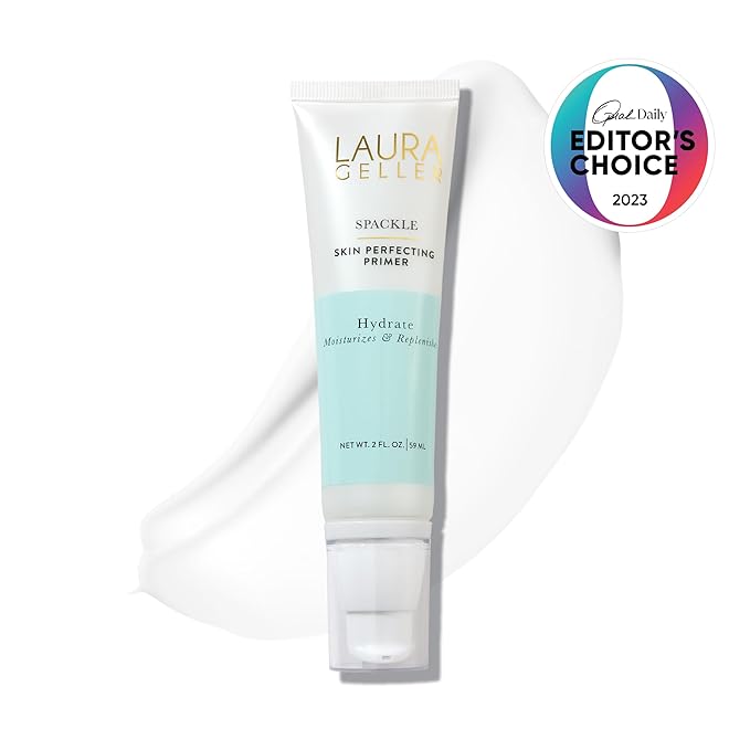 LAURA GELLER NEW YORK Spackle Primer - Hydrate - Super-Size 2 Fl Oz - Hyaluronic Acid Makeup Primer for Mature Skin-Velvo Beauty