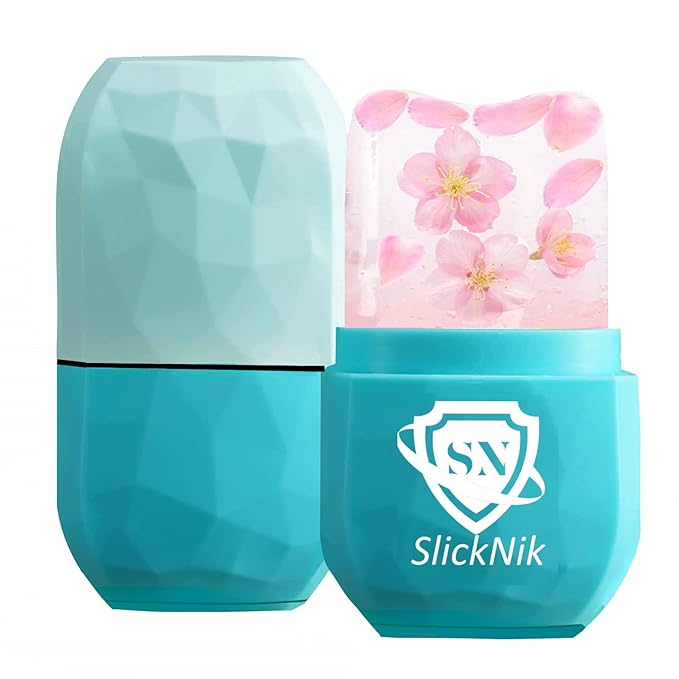 Ice Roller for Face & Eye Puffiness Relief - Enhance Your Natural Glow with Face Ice Roller, Ice Mold for Face with New Leak-Proof Design, Reusable Ice Face Roller-Gift for Women-Velvo Beauty