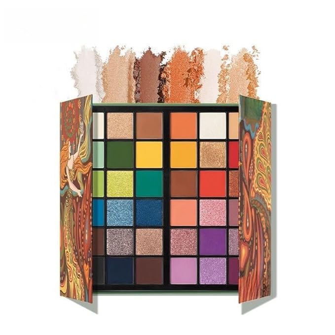 K'APEINE 36 Colors Eyeshadow Palette, Colorful Eyeshadows Palette Neon Shimmer Matte Glitter Eye Shadow High Pigmented Shadow Set Long Lasting Eye Makeup for Women-Velvo Beauty