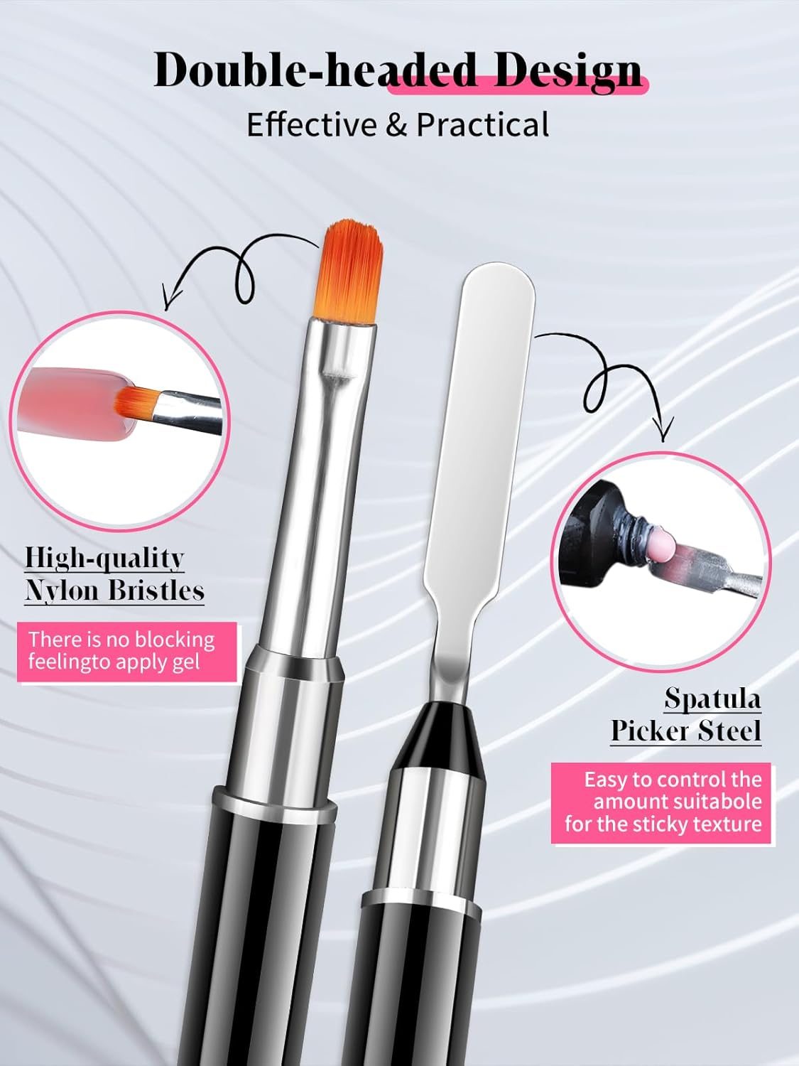 EBANKU Poly Gel Toenail Kit, Reusable Toe Dual Nail Forms with 2.5oz Slip Solution Poly Gel Nail Kit for Toe Nail Tips for Women with Double-end Brush, File, Clips, Liquid Container, 120PCS, 12 Sizes-Velvo Beauty