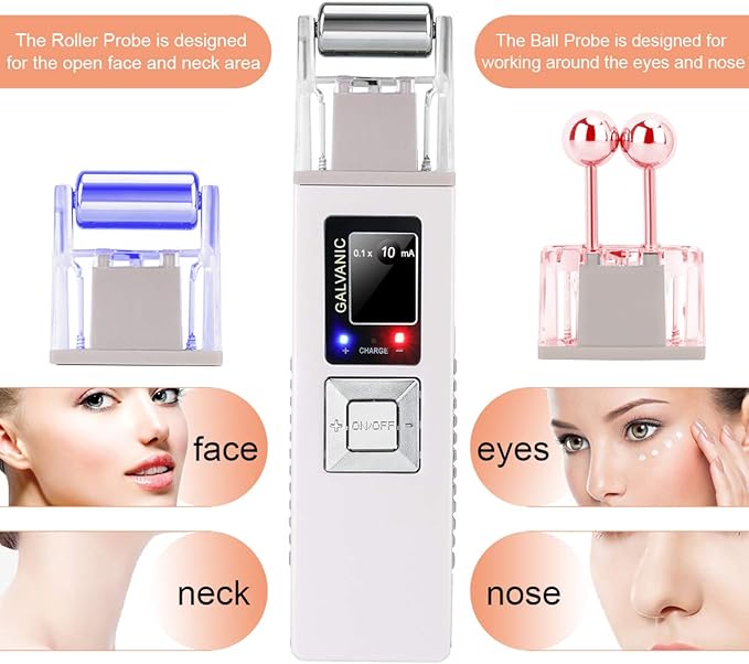Portable Galvanic Microcurrent Skin Firming Machine, Anti-Aging Face Lift Massager Home Use Beauty Salon Device-Velvo Beauty