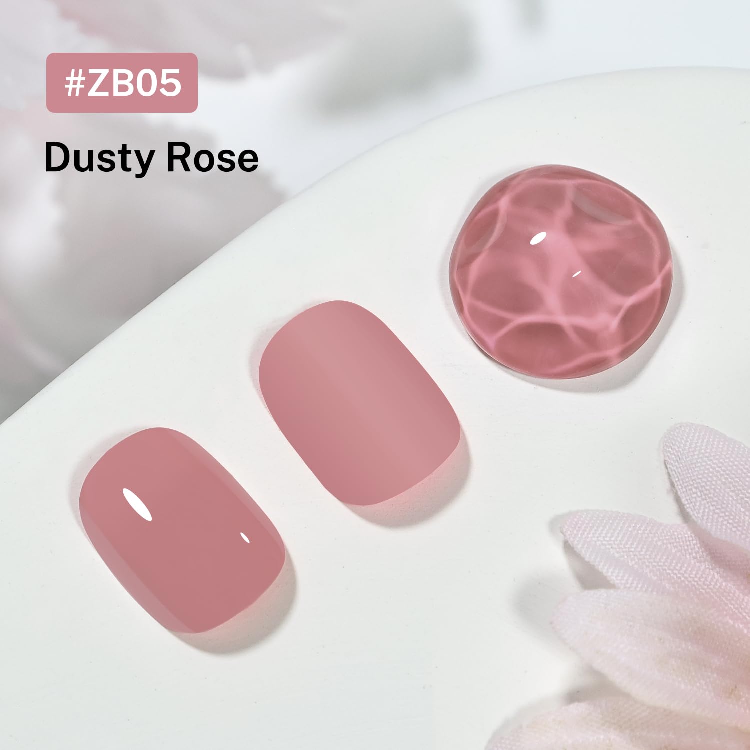 16.5ml Dusty Rose Nail Polish Large Volume Quick Drying Light Pink Nail Polish, Fast Drying and Long Lasting Color Nail Art DIY Home Manicure Gift for Women-Velvo Beauty